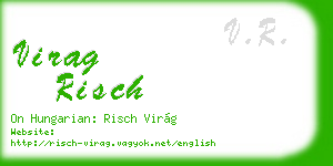virag risch business card